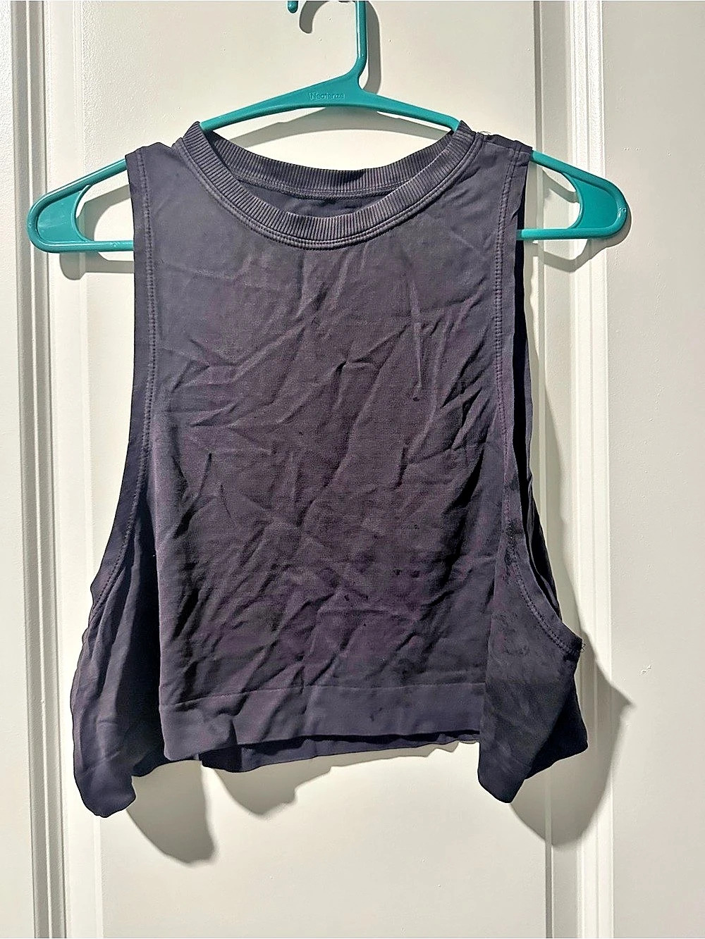 Avocado MuscleCrop Tank Gray